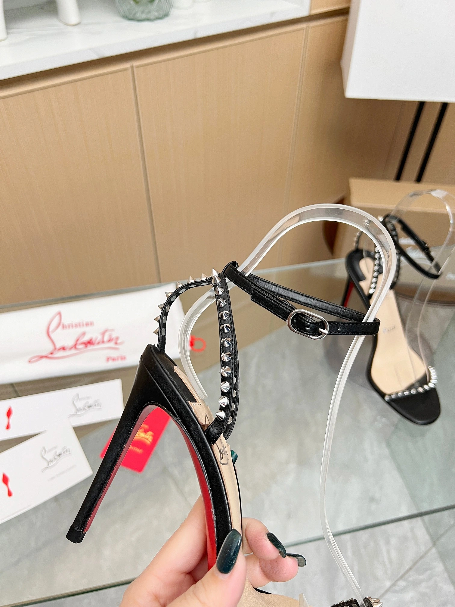 &COCO-- 8ou2ou 1200129BK65 Heel height：10.5CM sheepskin item:D-X000F1244